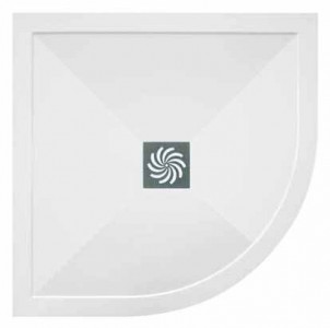 TM UK Symmetry Quadrant Shower Tray 1000mm White [T251000QUAD]