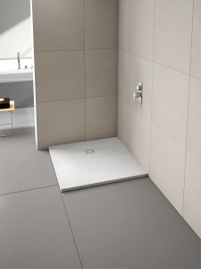 Merlyn Truestone Square Tray 900mm Fossil Grey [T90RTF]