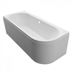 Tissino TAN-305 Angelo Double Ended Right Hand J Bath 1600 x 700mm (Bath Panel NOT Included)