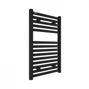 Tissino Hugo2 Electric Towel Radiator with Temperature Regulating Element 652 x 400mm Matt Black [THU-601-MN]