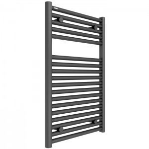 Tissino  Hugo2 Electric Towel Radiator with Temperature Regulating Element 812 x 500mm Anthracite [THU-602-AN]