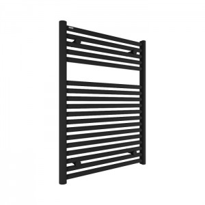 Tissino Hugo2 Electric Towel Radiator with Temperature Regulating Element 812 x 600mm Matt Black [THU-603-MN]