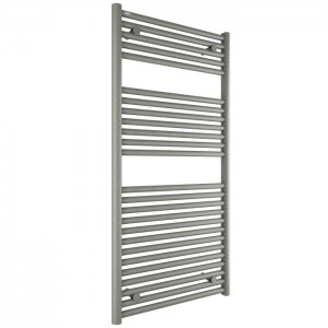 Tissino Hugo2 Electric Towel Radiator with Temperature Regulating Element 1212 x 600mm Lusso Grey [THU-605-LG]