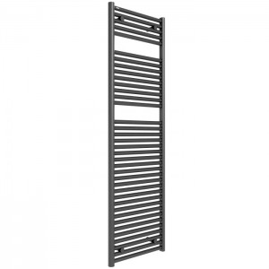 Tissino Hugo2 Electric Towel Radiator with Temperature Regulating Element 1652 x 500mm Anthracite [THU-607-AN]
