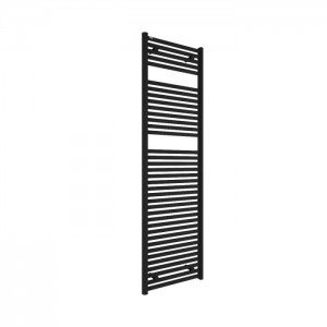 Tissino Hugo2 Electric Towel Radiator with Temperature Regulating Element 1652 x 500mm Matt Black [THU-607-MN]