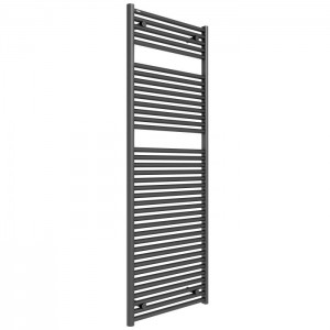 Tissino Hugo2 Towel Radiator (for Central Heating) 1652 x 600mm Anthracite [THU-108-AN]