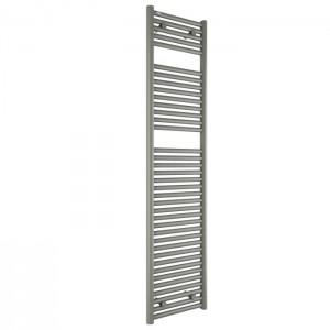 Tissino Hugo2 Electric Towel Radiator with Temperature Regulating Element 1652 x 400mm Lusso Grey [THU-611-LG]