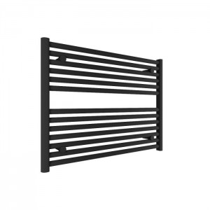 Tissino Hugo2 Electric Towel Radiator with Temperature Regulating Element 600 x 800mm Matt Black [THU-612-MN]