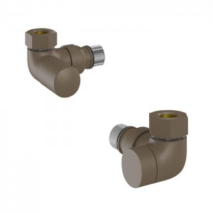 Tissino Hugo2 Double Angle Valves (Pair) Arabica [THU-201-AR]