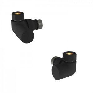 Tissino Hugo2 Double Angle Valves (Pair) Matt Black [THU-201-MN]