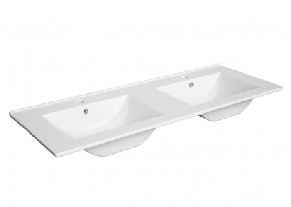 Tissino Catina Double Wash Basin 1200mm 1 Taphole (each) (Furniture & Brassware NOT Included) [TAC-104]