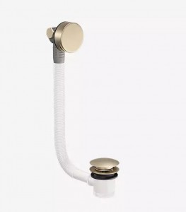 Tissino Alek Bath Filler with Click Waste & Overflow Brushed Brass [TAL-102-BB]