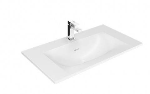 Tissino Cellini Solid Surface Wash Basin (1 Taphole) 800 x 460mm White [TCL-102]