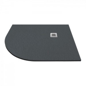 Tissino Giorgio2 Left Hand Offset Quadrant Shower Tray 1200 x 800mm Graphite Slate [TRG-703-RS]