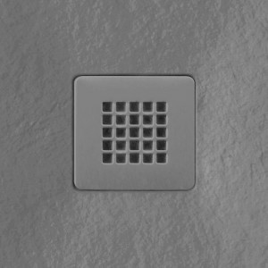 Tissino Giorgio2 Coloured Shower Grate 125 x 125mm Grey Slate [TRG-901-GS]