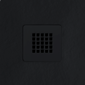 Tissino Giorgio2 Coloured Shower Grate 125 x 125mm Matt Black Slate [TRG-901-MN]