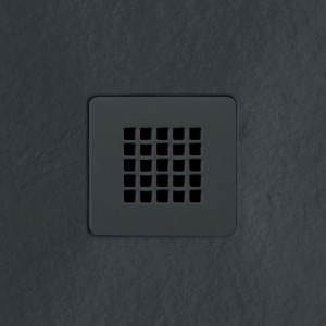 Tissino Giorgio2 Coloured Shower Grate 125 x 125mm Graphite Slate [TRG-901-RS]