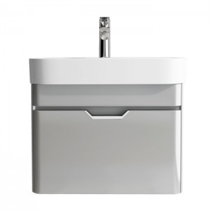 Tissino Loretto Base Unit 550 x 400mm Gloss Soft Grey (Basin & Brassware NOT Inlcuded) [TLT-302]