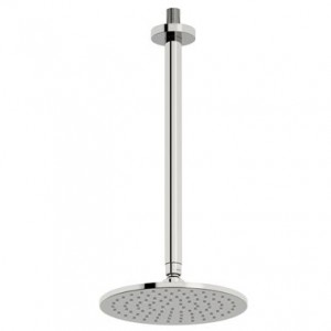 Tissino Mario Round Rain Shower Head with Ceiling Mounted Shower Arm Chrome [TMA-412]