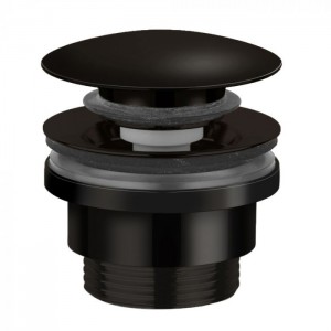 Tissino Parina Basin Push Button Waste Matt Black [TPR-105-MN]