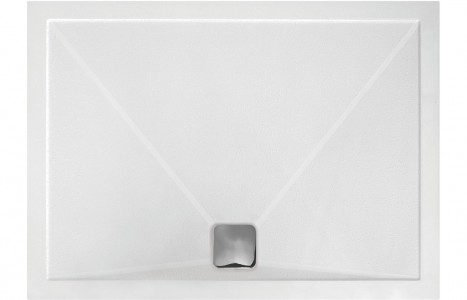 25mm Anti-Slip Ultra-Slim 1000x800mm Rectangular Tray & Waste [PLUM3927]