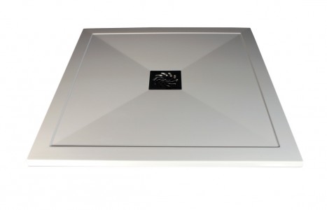 25mm Ultra-Slim 1200mm x 900mm Offset Quadrant Tray & Waste (LH) [PLUM3871]