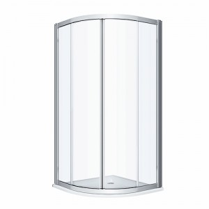 Twyford BJ560.111.00.2 Geo Quadrant Enclosure 800mm Silver Frame