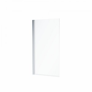 Twyford BJ560.118.00.2 Geo Single Panel Bath Screen 1500x800mm Polished Silver Frame