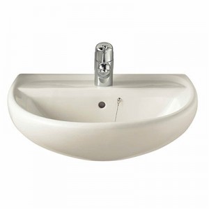 Twyford BJSA4311WH Sola Washbasin 1 Tap 600x460mm