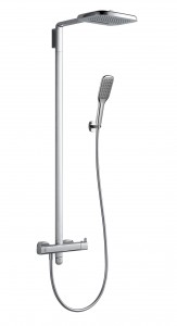 Flova URTSHVRR Urban Thermostatic Exposed Shower Column Chrome