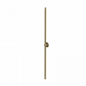 Burlington V21GOLD Arcade Vertical Rigid Riser Pipe with Wall Mounting Gold