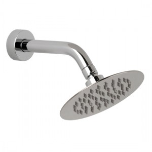 Vado Aquablade Slimline Round Shower Head 150mm (6 inch) with Arm Chrome [AQB-RO/15/SA-C/P]