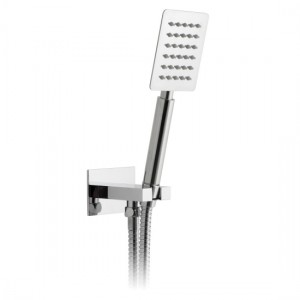 Vado Aquablade Shower Handset Kit with Hose Bracket & Integrated Outlet (Round) Chrome [AQB-SFMKWO/RO-C/P]