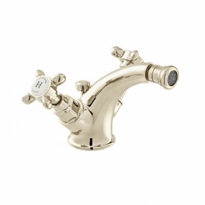 Booth & Co by Vado BC-AXB-110-BN Mono Bidet Mixer with Pop-Up Waste Nickel