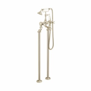 Booth & Co by Vado BC-AXB-133-BN Floor Standing Bath Shower Mixer (Crosshead) Nickel