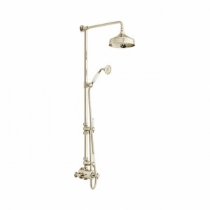 Booth & Co by Vado BC-AXB-149/RRK-BN 2 Outlet Exposed Shower Column Nickel