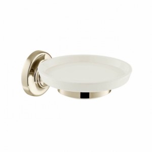 Booth & Co by Vado BC-AXB-182-BN Ceramic Soap Dish & Holder Nickel