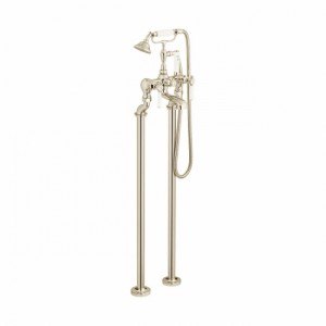 Booth & Co by Vado BC-AXB-233-BN Floor Standing Bath Shower Mixer Nickel