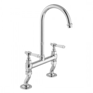 Booth & Co by Vado BC-AXB-253-CP Bridge Kitchen Mixer Chrome