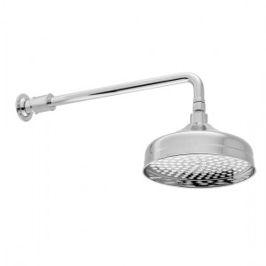 Booth & Co by Vado BC-AXB-HEAD/SA-CP Shower Head & Arm 200mm Chrome