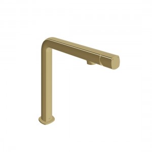 Cameo by Vado Deck Mounted Kitchen Mixer Tap (Single Taphole) Satin Brass [Vado CAM-150-SBR]
