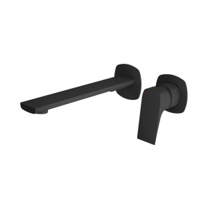 Cameo by Vado Wall Mounted Basin Mixer Tap (2 Tapholes) Matt Black [CAM-209S-MB]
