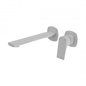 Cameo by Vado Wall Mounted Basin Mixer Tap (2 Tapholes) Matt White [CAM-209S-MW]
