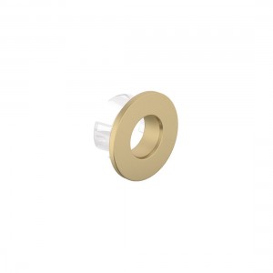 Cameo by Vado Ceramic Basin Overflow Cover (30mm Diameter) Satin Brass [CAM-BCO-SBR]