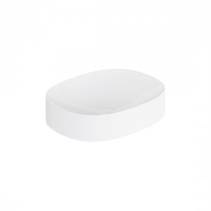 Cameo by Vado Oval Countertop Basin (No Tapholes) Gloss White [CAM-BMOV-GW]