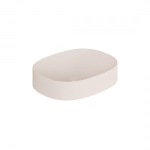 Cameo by Vado Oval Countertop Basin (No Tapholes) Pink Clay [CAM-BMOV-PC]
