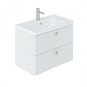 Cameo by Vado Single Basin Vanity Unit with 2 Drawers 800mm Arctic White [CAM-F800-AW]