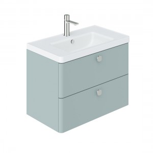 Cameo by Vado Single Basin Vanity Unit with 2 Drawers 800mm Cove Blue [CAM-F800-CB]