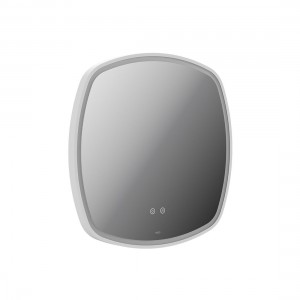 Cameo by Vado Illuminated Mirror (Square) with Demister 600mm Matt White [CAM-M6I-SQ-MW]