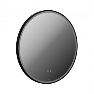 Cameo by Vado Illuminated Mirror (Round) with Demister 800mm Matt Black [CAM-M8I-RO-MB]